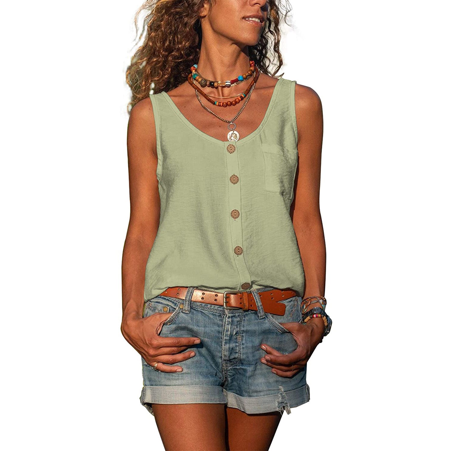 MYLA® | IBIZA-MODE ELEGANTE DAMES TANK TOP